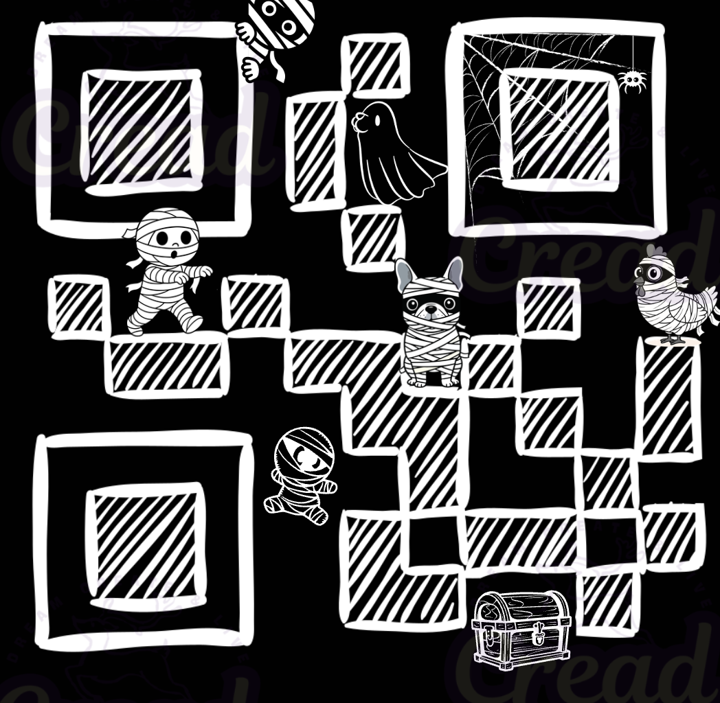 Funny Mummy QR Code Black Glossy Mug – Playful Graphic Ceramic Mug