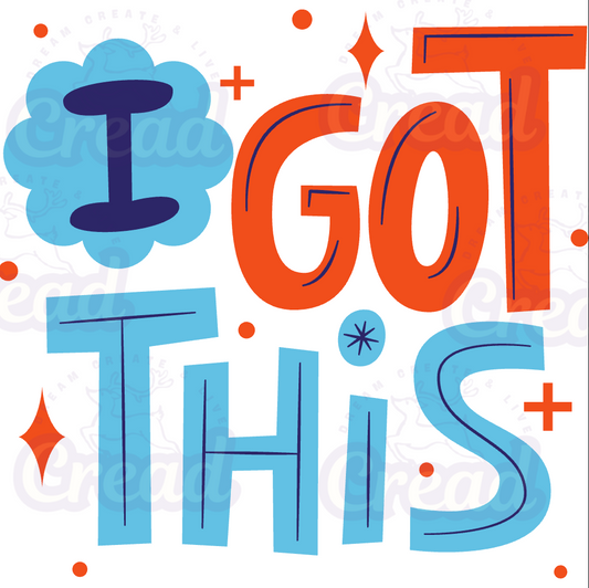 Embroidered Apron - I Got This Power Design | Premium Kitchen Apron 5.4oz