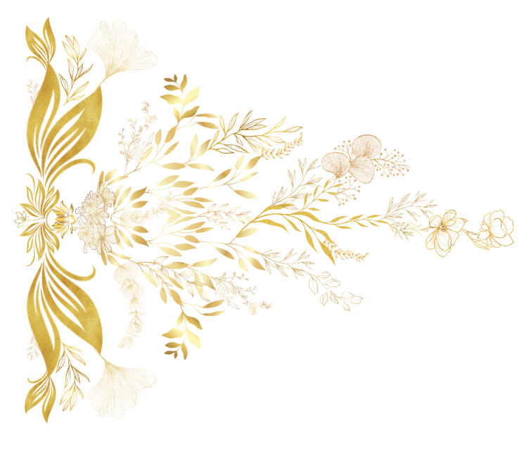 White Glossy Ceramic Mug – Elegant Golden Leaves Design | Creadland