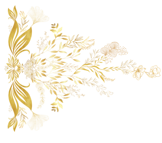 White Glossy Ceramic Mug – Elegant Golden Leaves Design | Creadland