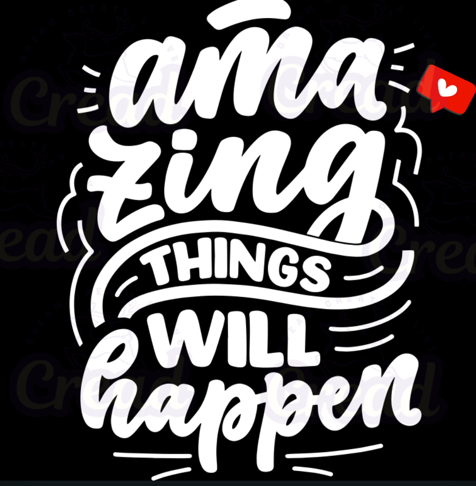 Embroidered Apron - Amazing Things Happen Heart Design | 5.4oz Kitchen Apron