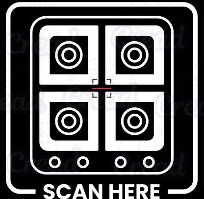 Embroidered Apron Black- Scan QR Code Here Funny Kitchen Design | 5.4oz Cooking Apron