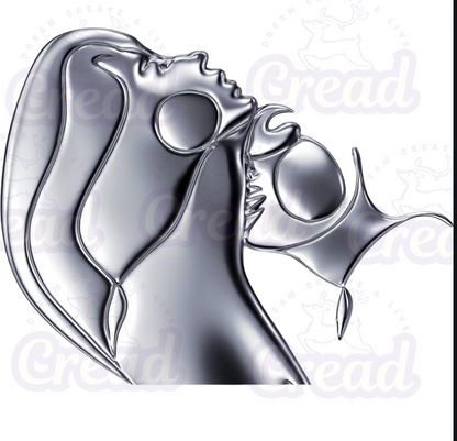 Neck Kiss – Chromium Black Glossy Ceramic Mug | Creadland