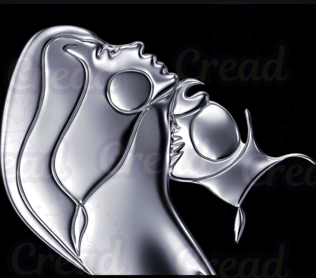 Yoga Leggings – Sculptural Metallic Body Art | High-Waist Activewear by Creadland