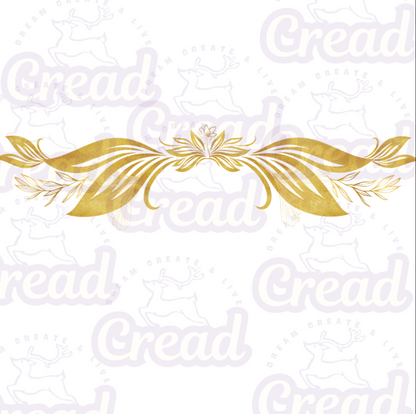 DTFlex Golden Crown Trucker Cap – Botanical Gold Art Snapback Hat