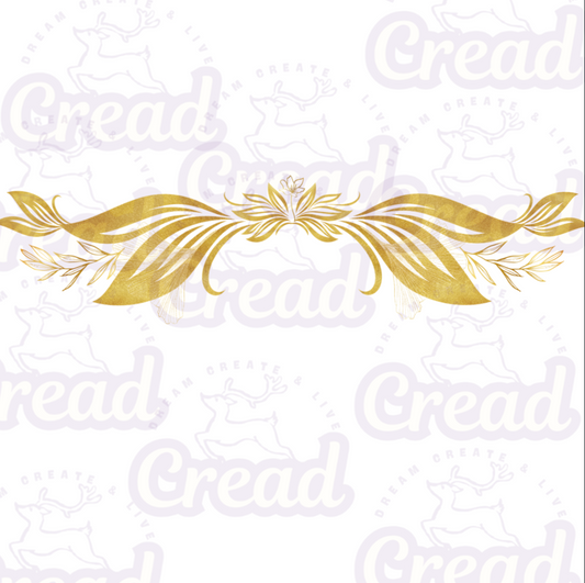 DTFlex Golden Crown Trucker Cap – Botanical Gold Art Snapback Hat